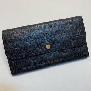 Louis Vuitton Empreinte Virtuose trifold wallet 🖤Black ☑️Guaranteed authentic